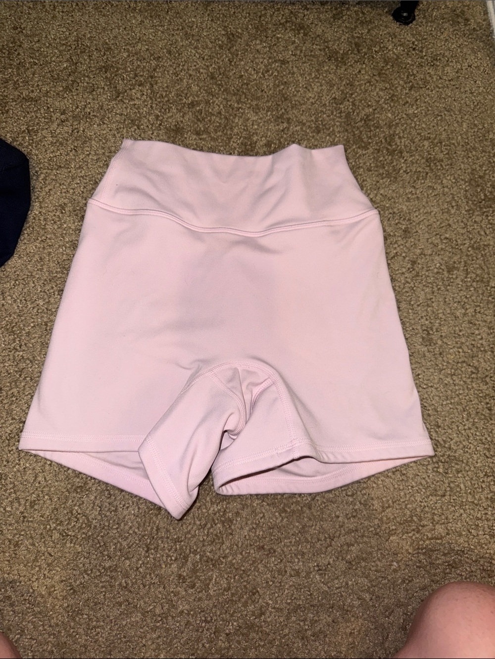 Cotton On Light Pink High-Waist Bike Shorts